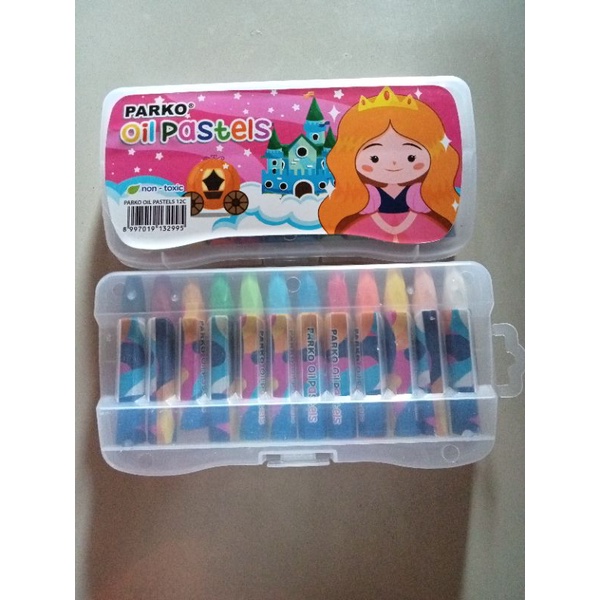 

Pastel oil Crayon pewarna gambar anak sekolah isi 12pcs Osama / Parko oil pastel Samarinda