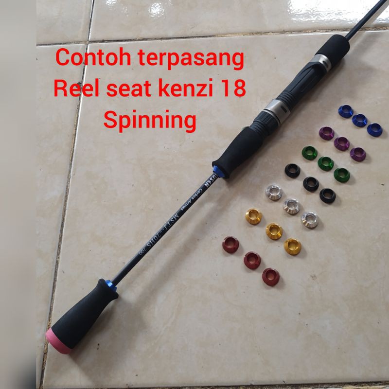 Reel seat Kenzi size 18 spinning model japan style 1 set dan 3pcs WC