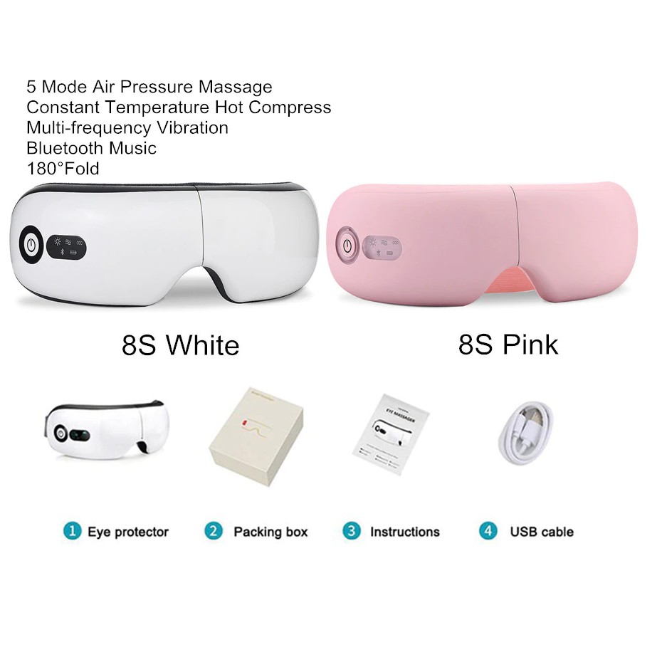 4D Eye Massager Alat Pijat TerapiMata Air Pressure &amp; Hot Compress