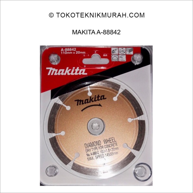 Makita A-88842 Diamond Wheel Dry Concrete Pisau Potong Keramik