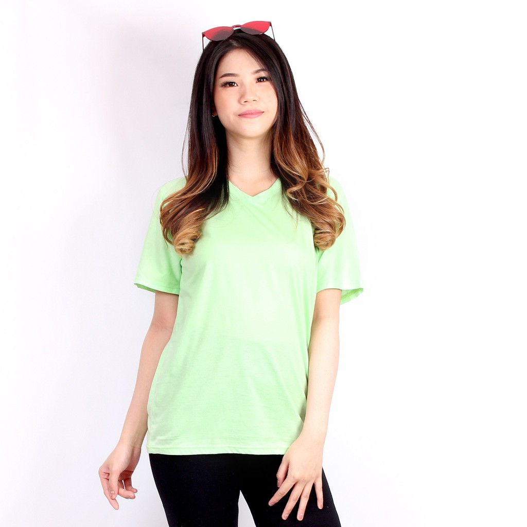 KAOS POLOS HIJAU MINT FANTA LENGAN PENDEK SIZE XL BAJU OBLONG PAKAIAN ATASAN WANITA TERMURAH MODERN