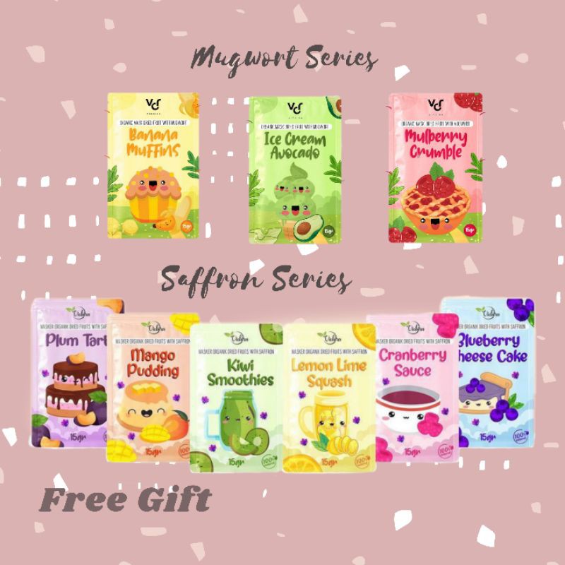 [BPOM] Masker Organik with Saffron & Mugwort by Vichiramask