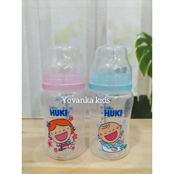 Botol Susu Polypropylene Baby Huki Wide Neck 230Ml/125Ml CI 0295