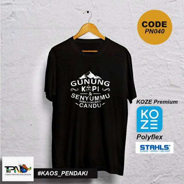 Kaos Pendaki kendauan gunung kopi dan senyummu