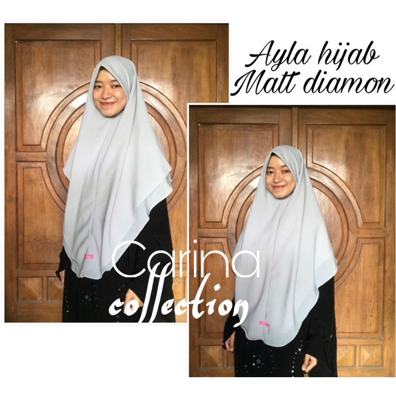 Jilbab Instan Ayla Non Pet 2 Layer Segiempat Bolak Balik Instan Non Pet