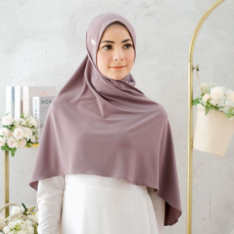 RH 01 Hijab Ribyka HQ (Espresso, Silver)