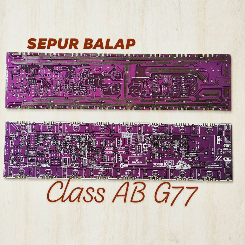 PCB Power Class AB G77 Sepur Balap Amplifier 2U