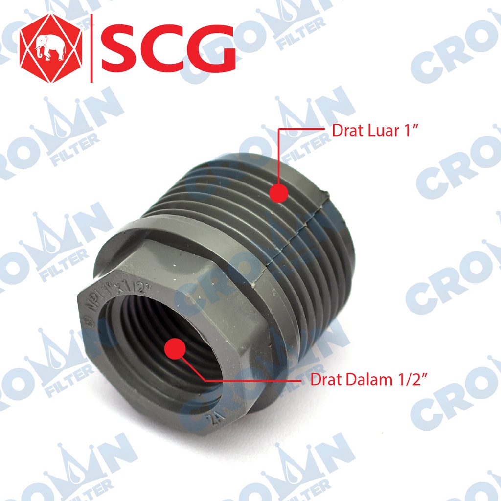 [SCG] Vlok Ring / Reducing Faucet AW 1" x 1/2"