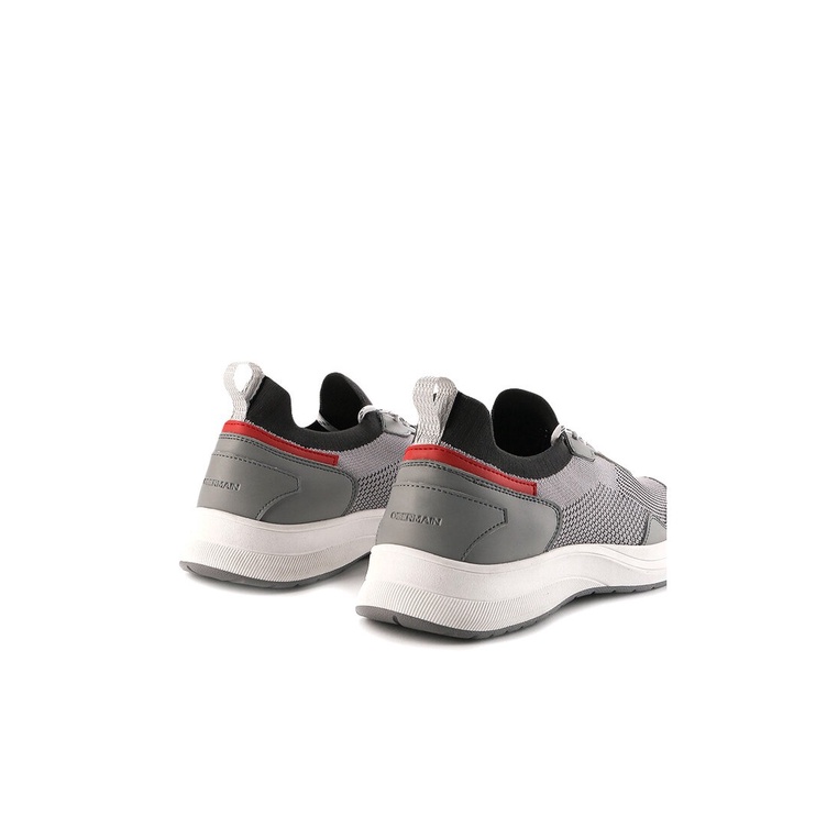 SEPATU SNEAKER OBERMAIN PRIA ORIGINAL CASUAL BRANDED ABU-ABU OM03