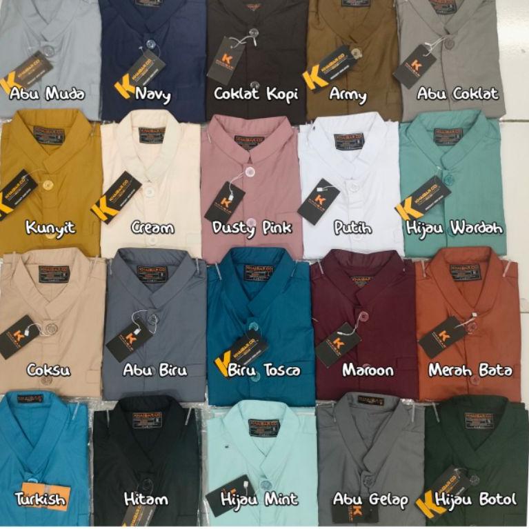 Abe31au22e– XXL & XXXL BAJU KOKO HAIBAH POLOS KHAIBAR MODEL BAJU KOKO AMMU BAJU KOKO POLOS AN-NUR AL