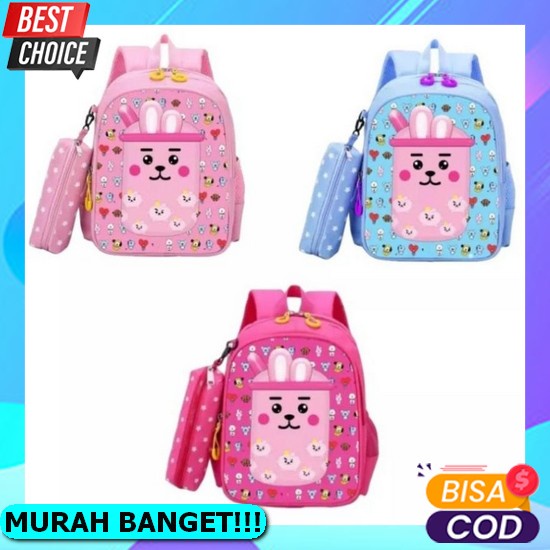Tas Ransel Anak Karakter Boneka Tangan Sz M Import Tas Ransel Anak Boba Series 2In1 Free Tempat Pens
