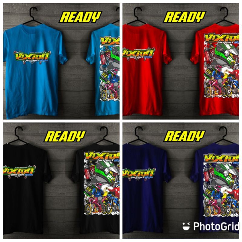 Kaos Vixion Jari - Jari Costum Kualitas Distro