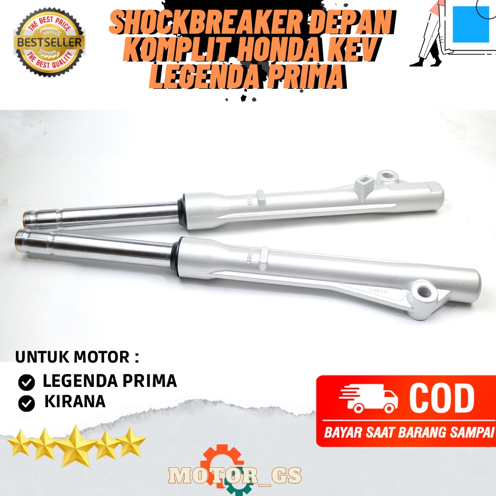 Shockbreaker Depan Assy Komplit Honda Legenda / As Shock Plus Tabung Honda kirana & legenda Prima - 