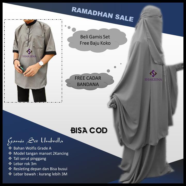 Gamis Sunnah Set Couple Koko Dewasa