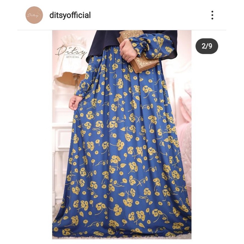 Rueena blue ditsy maret 2021