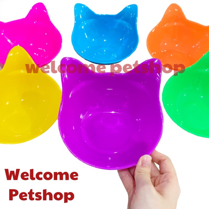 Tempat Makan dan Minum Anjing Kucing Kelinci Marmut / Wadah / Mangkok Hewan / Plate Single New