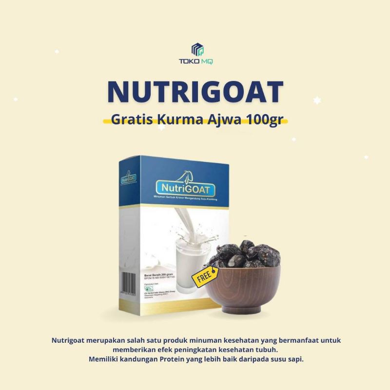 

Susu Nutrigoat 200gr Free Kurma Ajwa Nabi 100gr 'Paket Sehat'