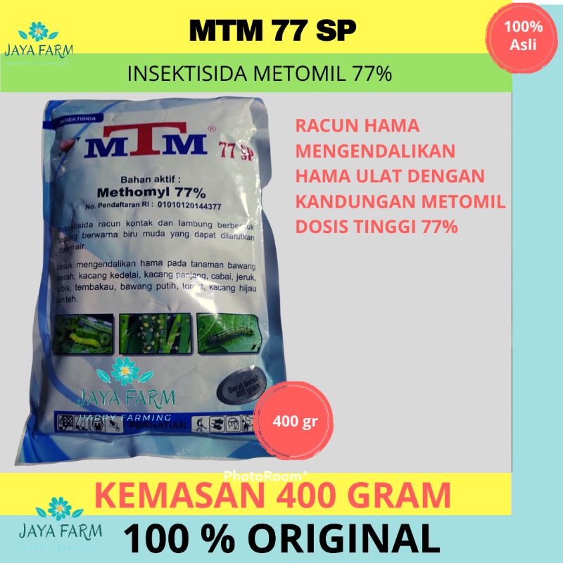 INSEKSITIDA MTM 77SP ISI 400 GRAM | METOMIL 77% |