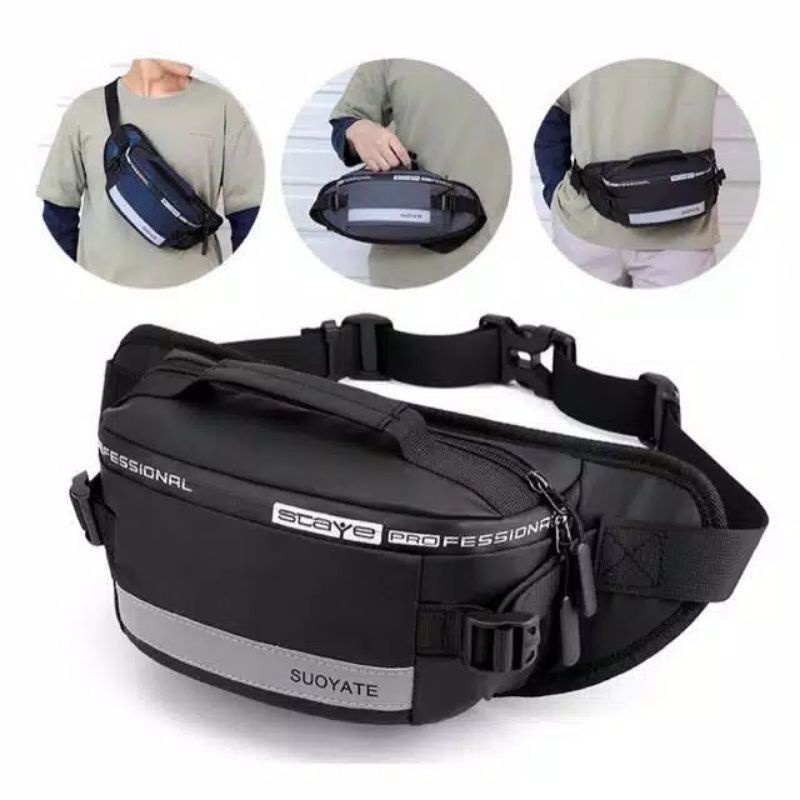 WAISTBAG TAS SELEMPANG PRIA WANITA/TAS PINGGANG/TAS PROMO