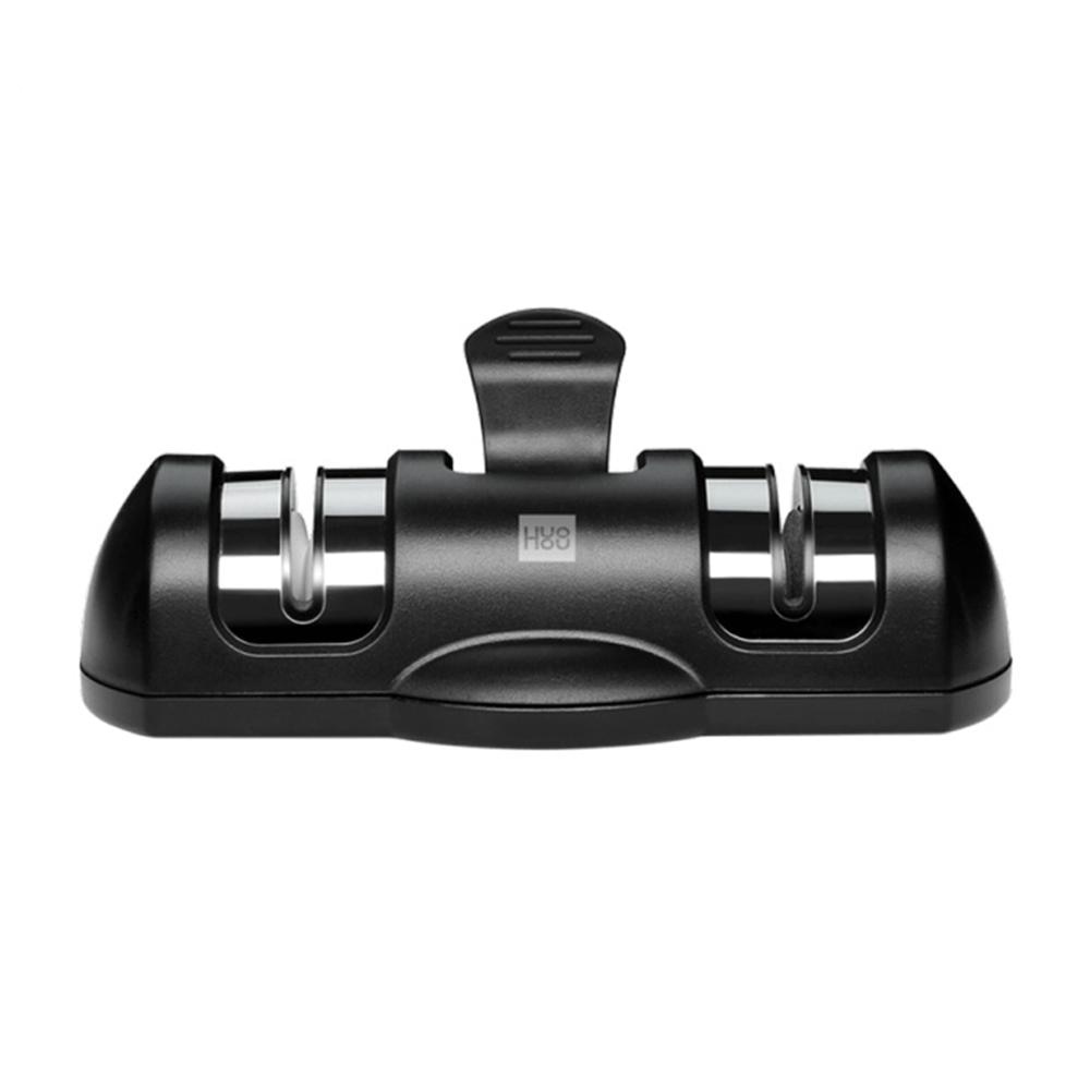 Huohou Pengasah Pisau Knife Sharpener Whetstone 2 Stage - HU0045 - Black