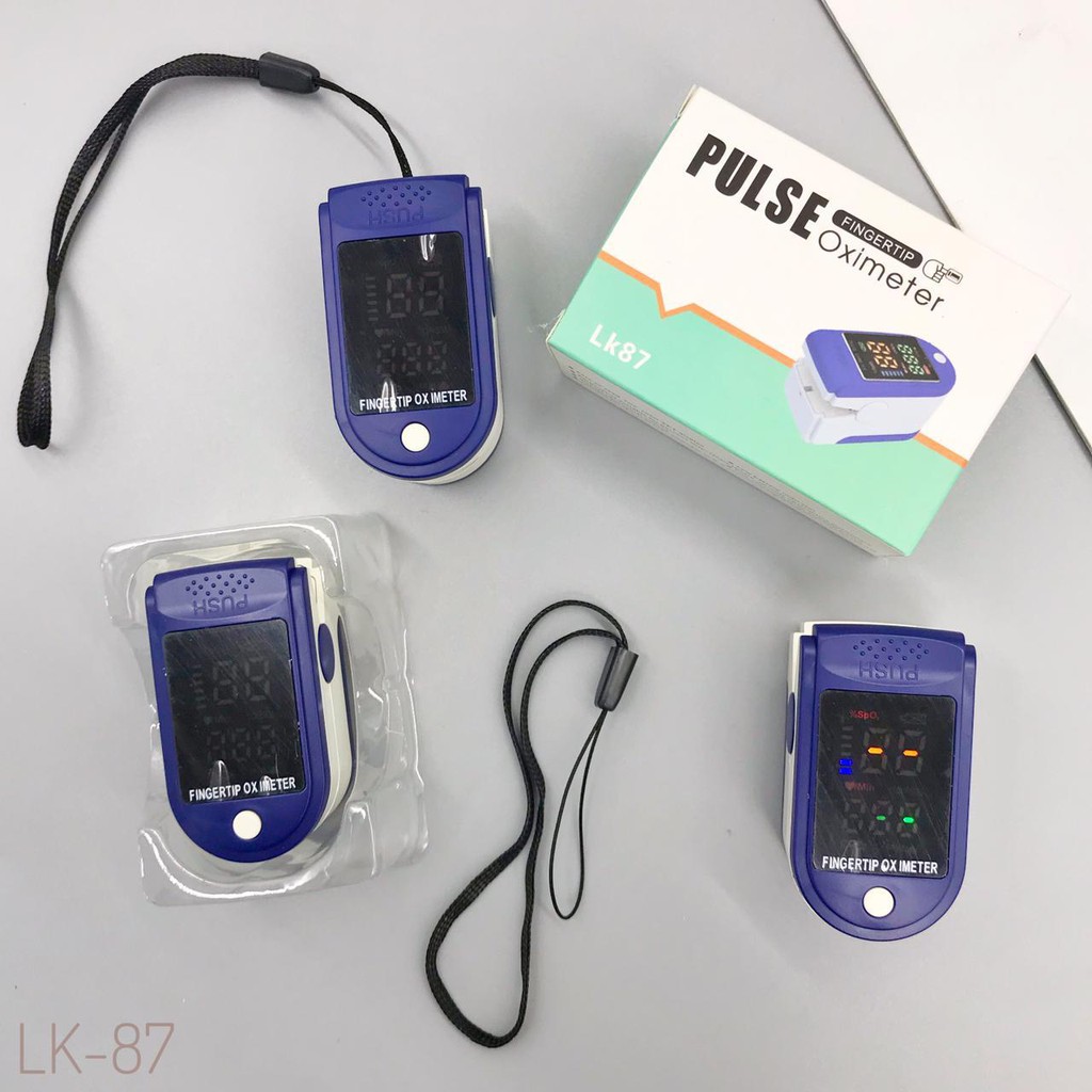 LK-87 Fingertrip Oximeter Pulse K87 AB-88 Alat Ukur Kadar Oksigen Pengukur Detak Jantung Oxymeter SP