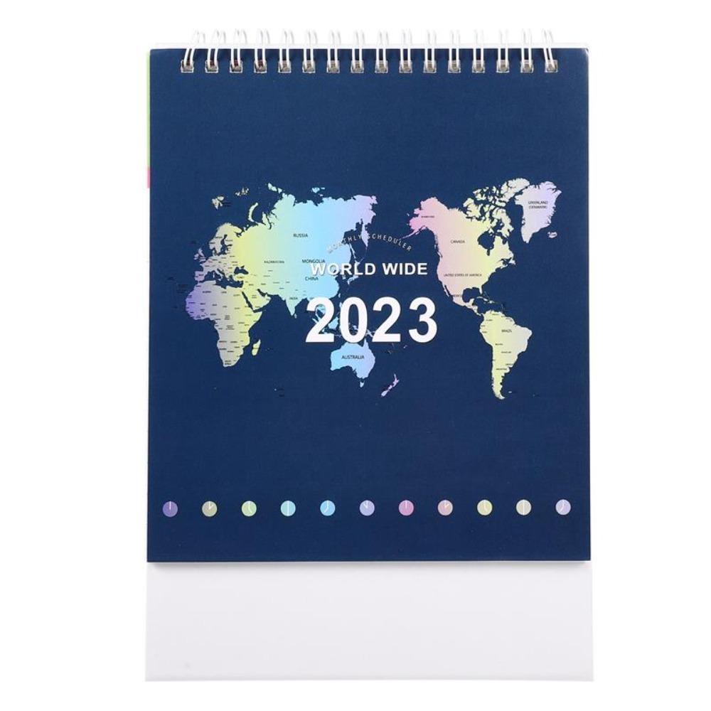 Preva 2023desk Kalender Kertas Kantor Notebook Planner Tahunan Kartun Cewek Agenda Organizer