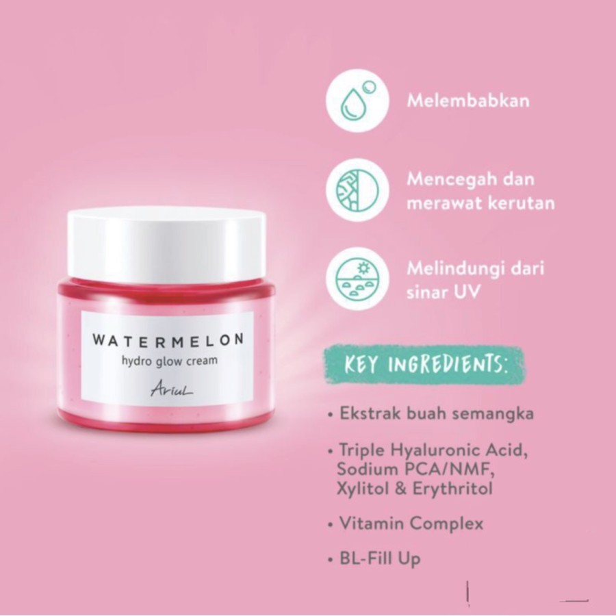 (BPOM) ARIUL Watermelon Hydro Glow Cream 55ml