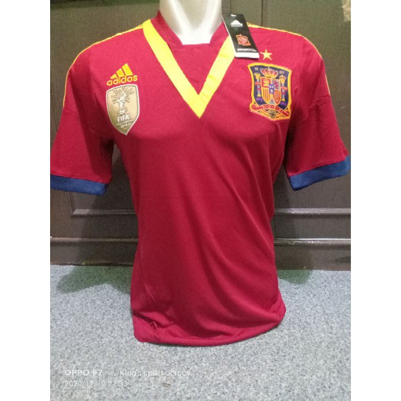 Obralll...Jersey retro Spanyol home grade ori 2013