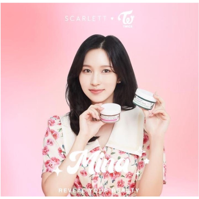 [NEW] SCARLETT WHITENING X TWICE Mask / Herbalism Mugwort Soothing Hydrating Masker Wajah