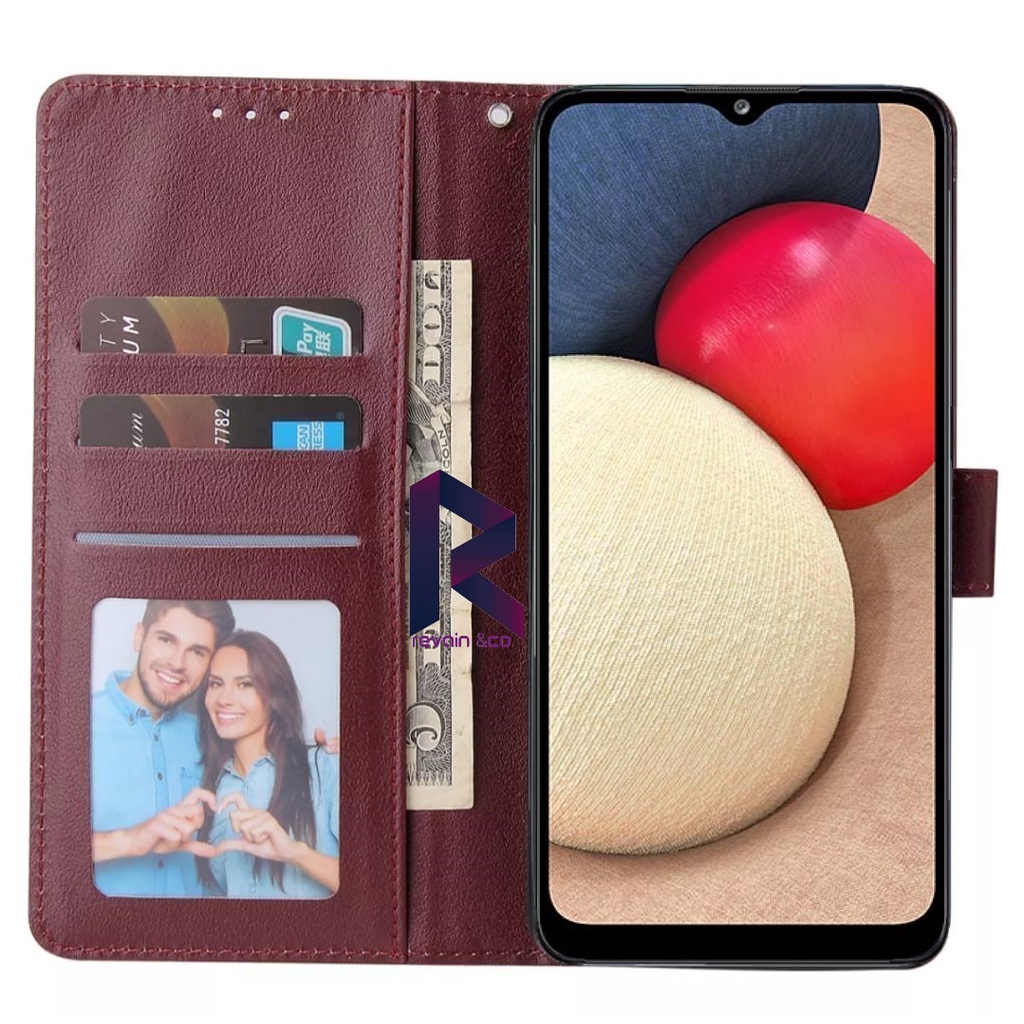 CASE SAMSUNG A02S M02S FLIP WALLET LEATHER KULIT PREMIUM SARUNG BUKA TUTUP FLIP CASE SAMSUNG A02S/M02S