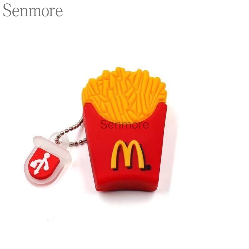 Pendrive128gb 1TB 2tb 1GB / 8 / 16 / 32 / 64 64 Gb Desain Kartun Kelinci Putih Coklat Chips Untuk Hadiah