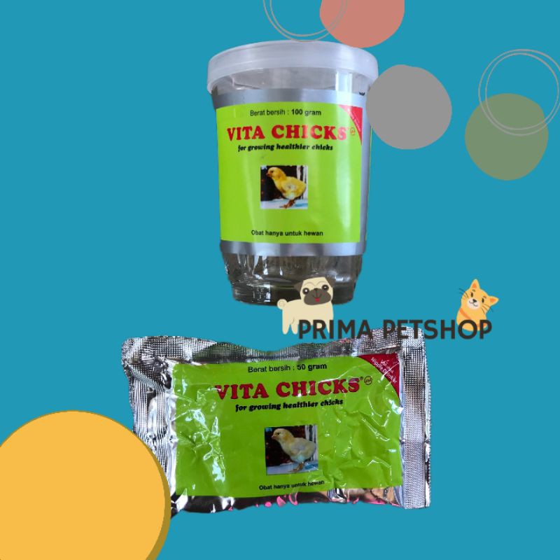 VITA CHICKS 50g beli 2 gratis gelas