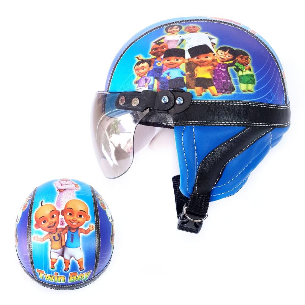 LIMITED EDITION Helm anak retro upin ipin