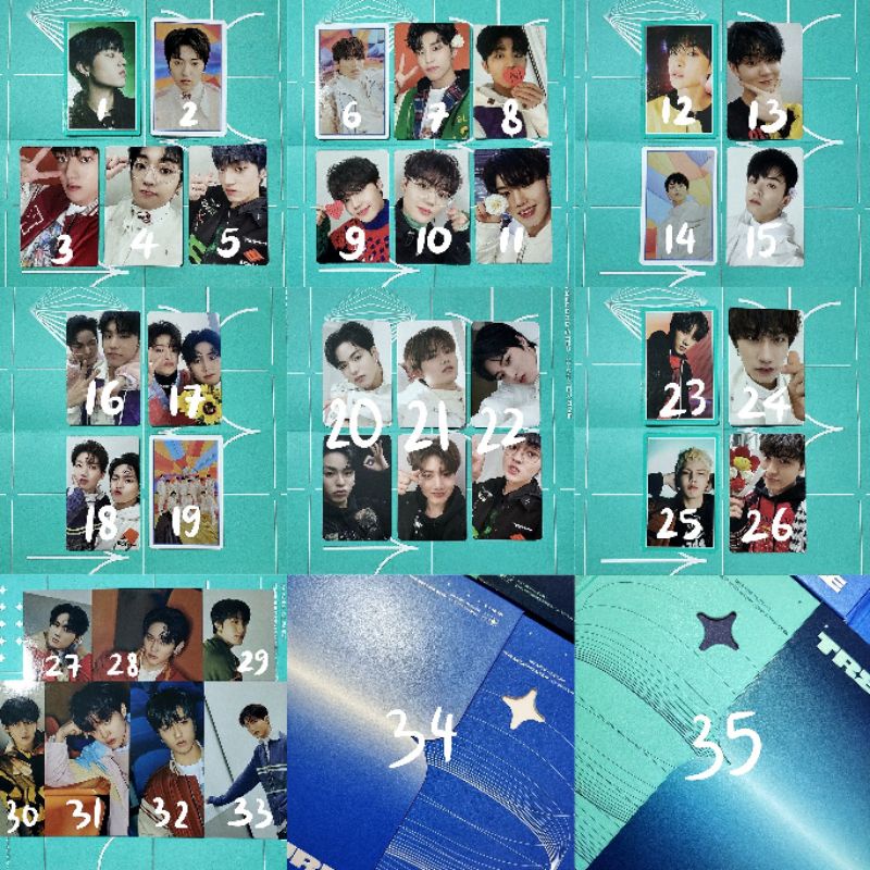 [READY STOCK] TREASURE Photocard The Second Step Album Blue Green Selca Selfie PC Benefit Ktown Ktow