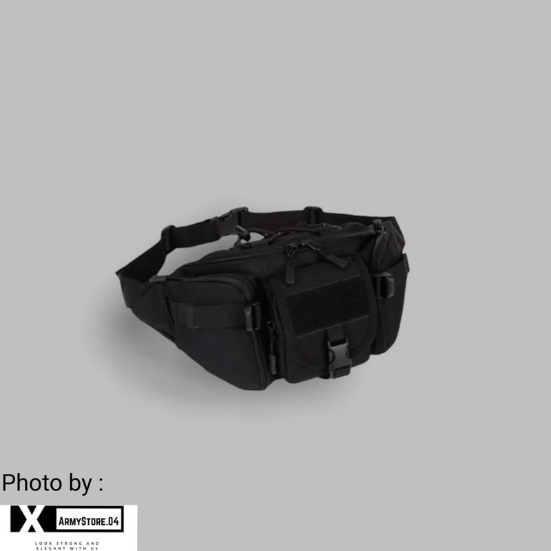 Tas Selempang Pria | Waist Bag Pria Tactical Army Anti air