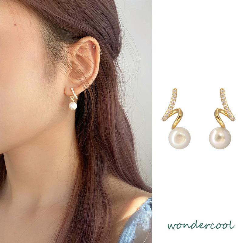 Anting Stud Trend Baru Fashion Liontin Sederhana Anting Wanita Populer Murah-Won