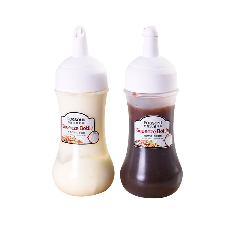 MARKAS88 Botol Saus Botol Saos Botol Kecap Refill Botol Minyak Bahan PP Silikon 280ml