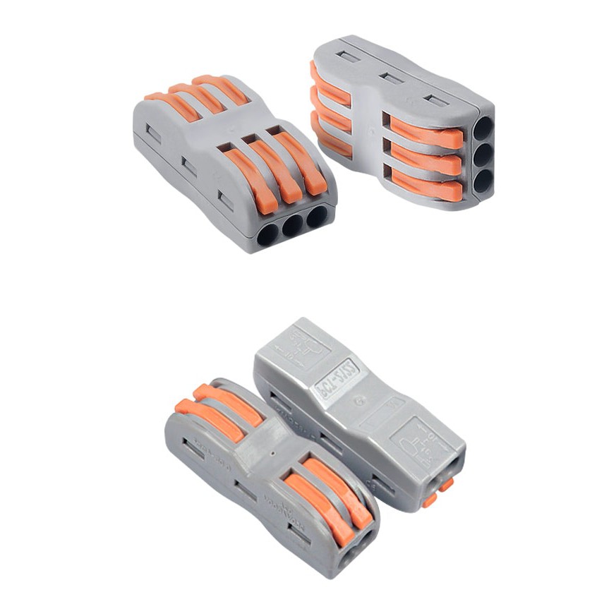 Terminal Block Konektor Sambungan Kabel Listrik Plug-in Wire Connector - Gray
