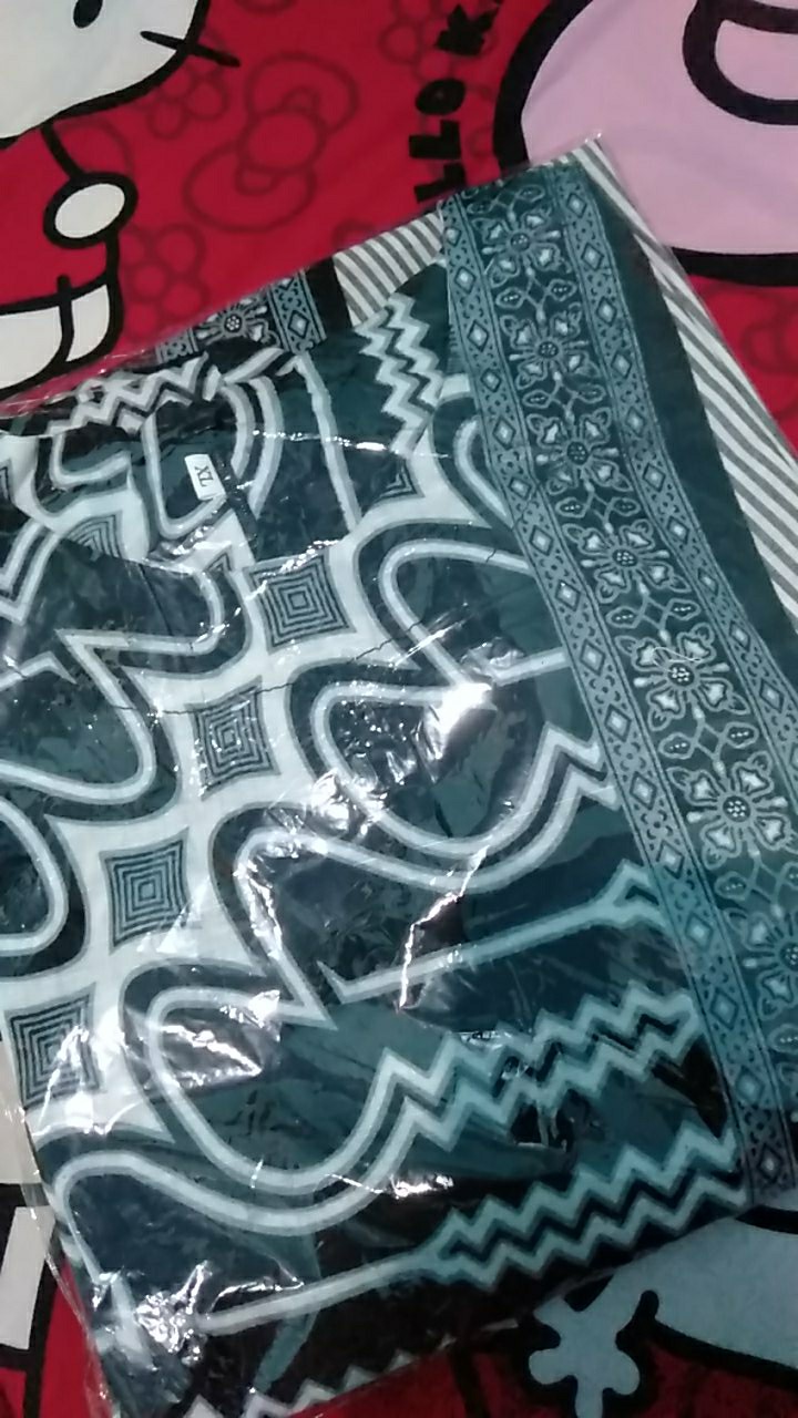 Tey-17 Batik Wanita Asj Sa Hrb026 Kenongo Kemeja Tosca Pendek