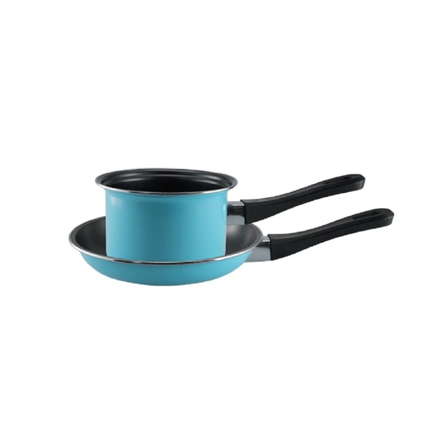 MASPION PASTELLA Milk Pan 14 cm + Frypan 20 cm 1 Set