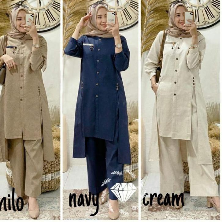 Terbaru.. Baju Setelan Wanita Dewasa Import Kekinian Terbaru 2021 STELAN ONE SET SETCEL FASHION MUSL