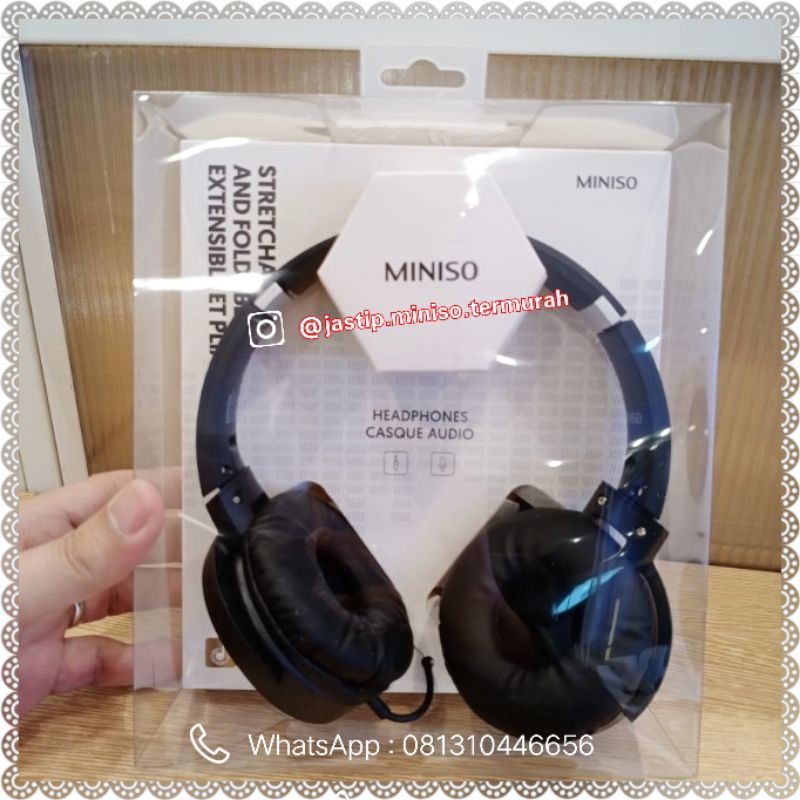 MINISO Headphone Lipat JB-950 - Suara Jernih, Tersedia Warna Putih, Hitam, Hijau