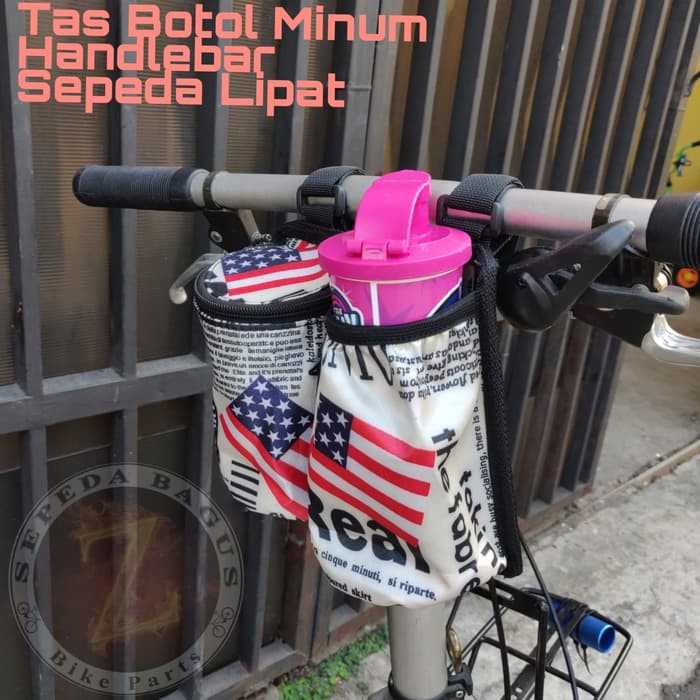 Tas Botol Minum Handlebar Sepeda Lipat Brompton Fnhon Dahon Litepro tr ML0998