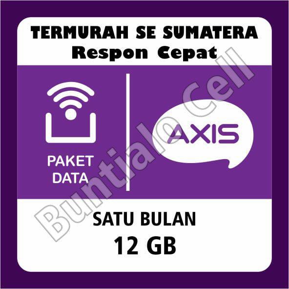 GRATIS ONGKIR PAKET INTERNET AXIS 12GB 1 BULAN AIGO 12GB AXIS MURAH INTERNET MURAH BUNTIALOCELL
