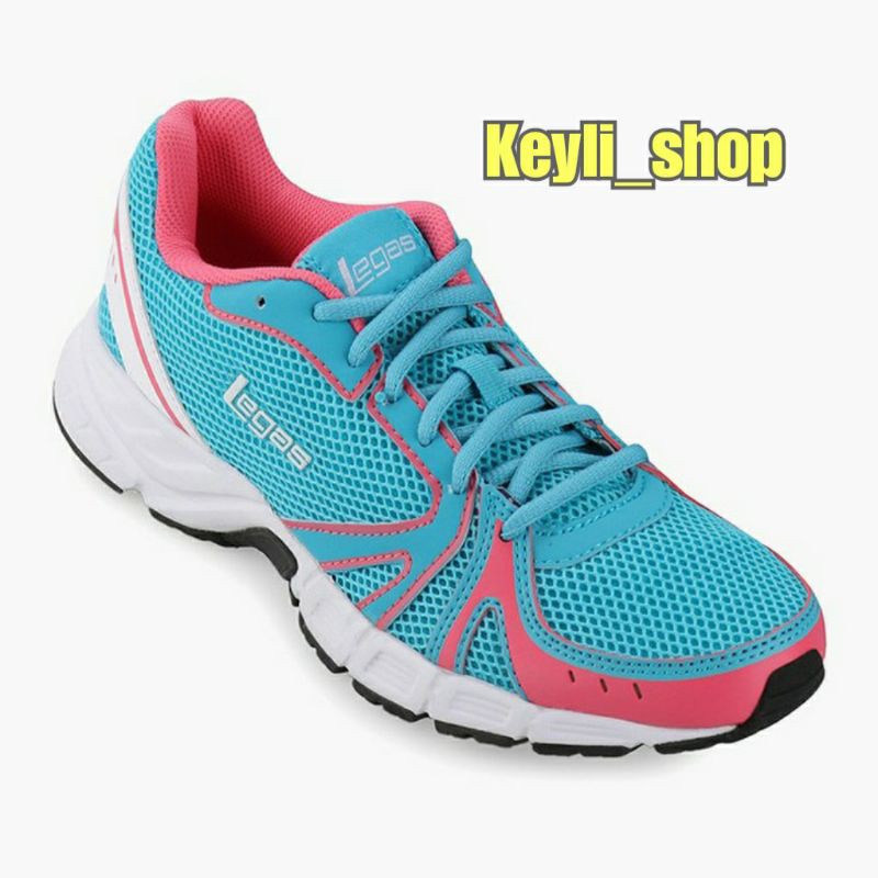Sepatu League Legas Nebula X LA W Blue Pink Running Shoes Cewe Sneakers Wanita Sport Original Murah