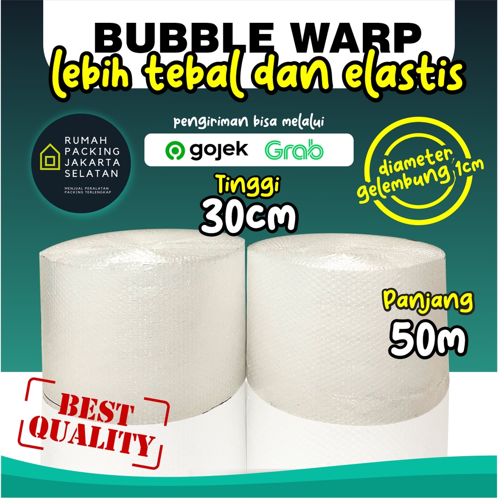 

InJO Bubble Wrap Potongan 30cm x 50m KHUSUS INSTAN