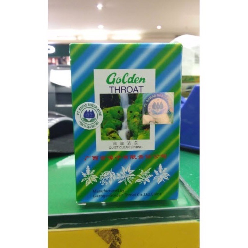 

permen hisap tenggorokan - golden throat lozenge
