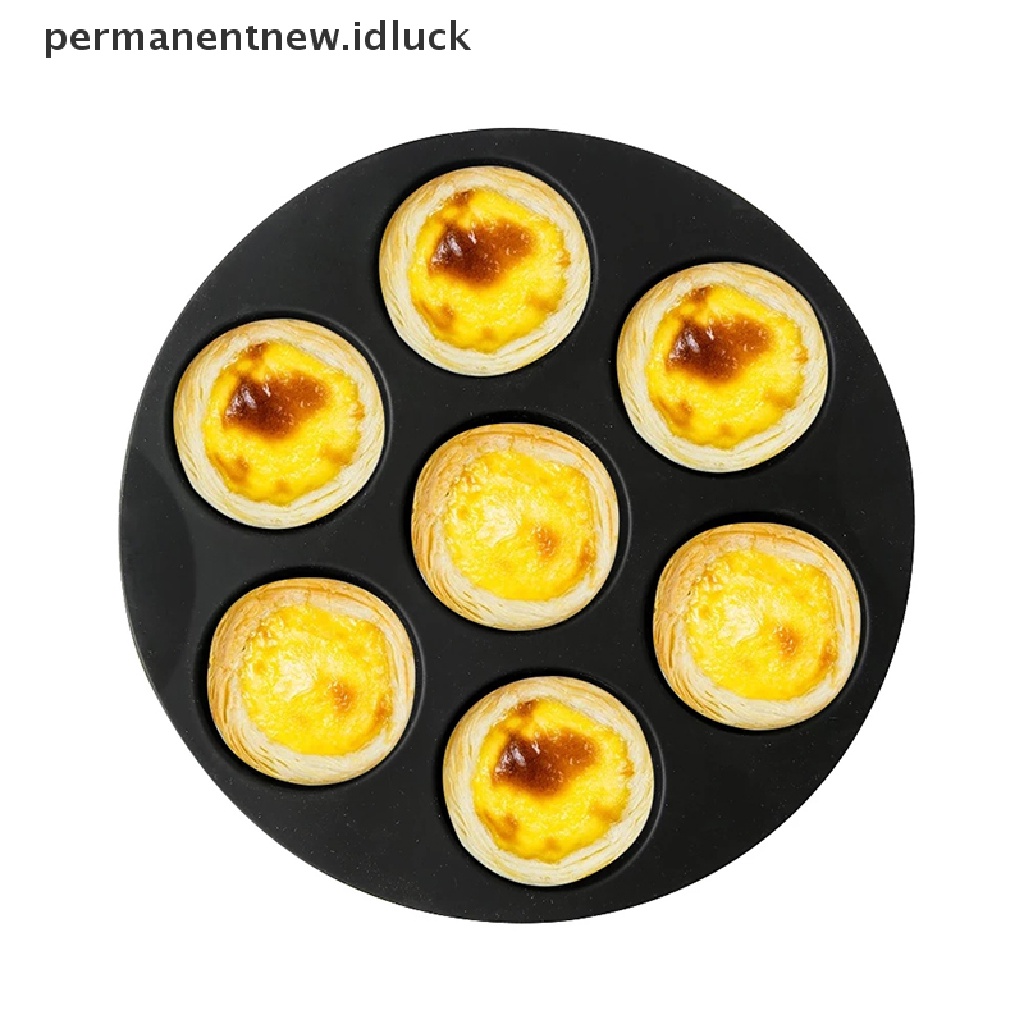 Cetakan Kue Muffin Bentuk Bulat Dengan 7 Lubang Untuk Oven