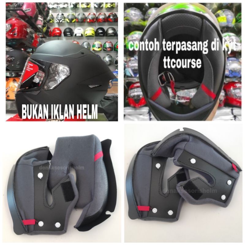 BUSA PIPI HELM KYT TT COURSE TTC /+ kaca flat visor iridium SIZE S M L DAN XL