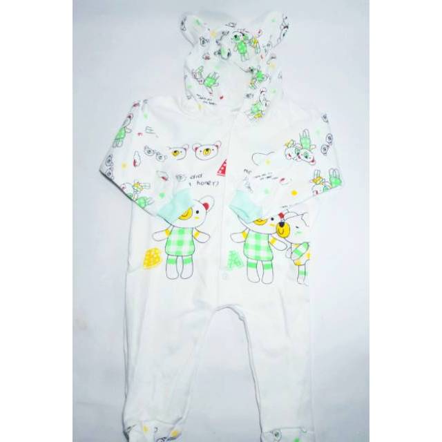 Baju Kodok Panjang Jumper Tutup Kaki Sleepsuit Motif S06